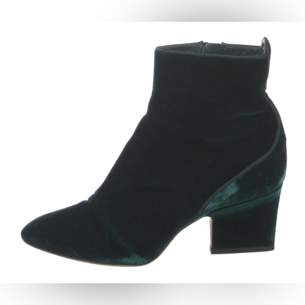SALE******Jimmy Choo Elegant Ankle Boots in A Graceful Autumn Green Velvet